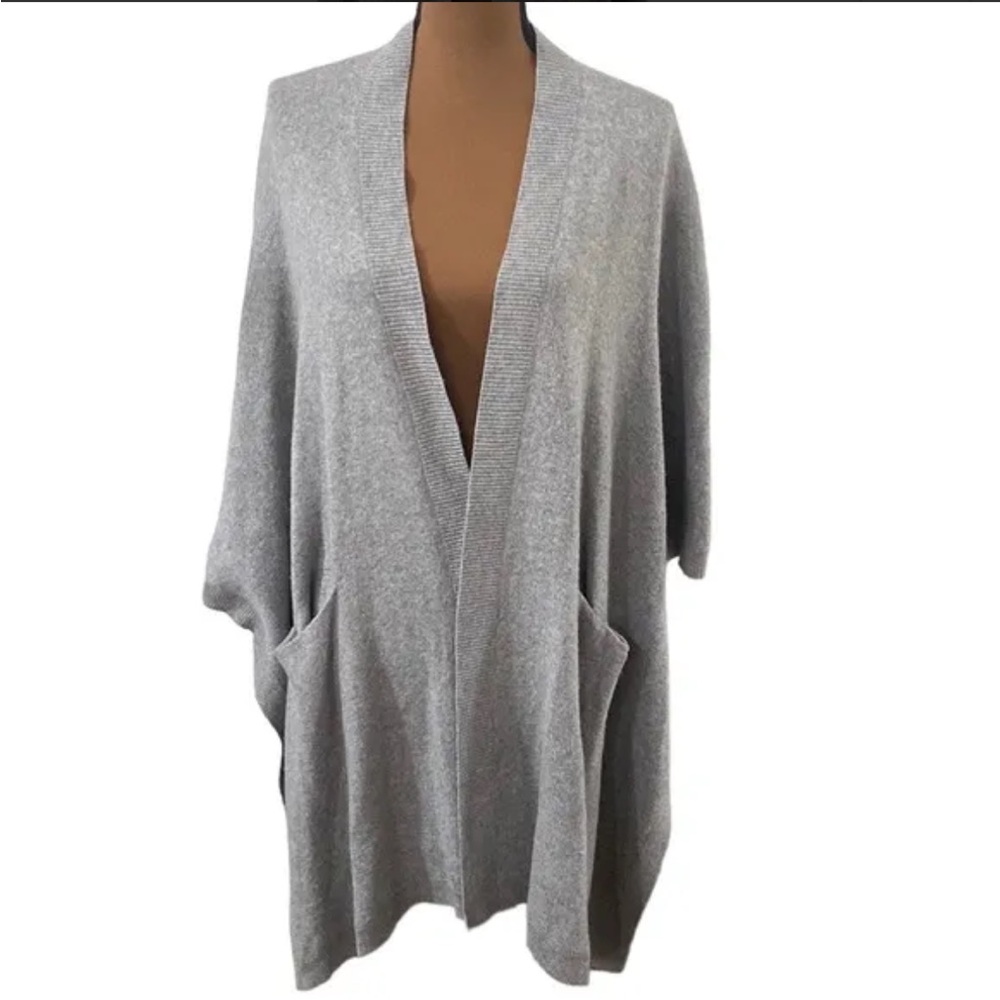 Aritzia, Golden by TNA, “Roohan”, wool & alpaca blend open poncho